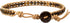 Infinityee Ankle Bracelet Woven Light Brown Leather Vintage Handmade Hippie Bohemian Gypsy Boho Unisex Anklet for Men, Women, Teen Girls (Tiger Ey...