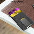 Card Holder for Back of Phone for MagSafe Magnetic Silicone Wallet Compatible with iPhone15/14/13/12/12 Pro/ 12 Mini/ 12 Pro Max (Midnight Black)...