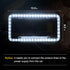 12 V 54 LED Color Light License Plate Frame Acrylic Plastic License Plate Cover-White...