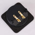 3.1” Square Double Binding Gold Plate Push Spring Loaded Jacks Connector Speaker Box Terminal Cup with Screws (Black - 4pcs)...