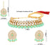 Efulgenz Kundan Indian Bridal Jewelry Indian Choker Set Faux Pearl Kundan Choker Wedding Bridal Bollywood Necklace Earrings Maang Tikka Jewelry Se...