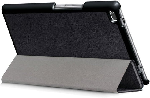 Custer Case for Lenovo Tab 4 8 TB-8504F TB-8504N,Ultra-Thin PU-Leather Hard Shell Cover for Lenovo Tab 4 8 TB-8504F TB-8504N - Black...
