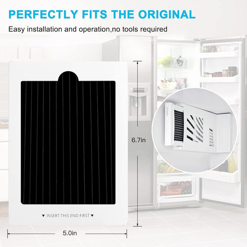 SEISSO Refrigerator Air Filter Replacement 3 Pack Carbon Activated Air Filter Compatible with Frigidaire PAULTRA Pure Air Ultra, EAFCBF, SCPUREAIR...