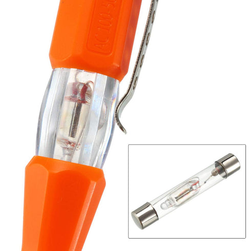 uxcell Voltage Tester AC 100-500V with 3mm Slotted Screwdriver with Clip for Circuit Test, Orange, Pack of 3...