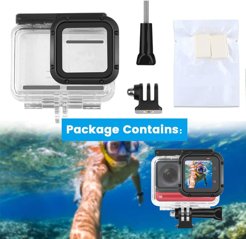 Dive Case for Insta360 ONE RS 4K Edition Action Camera, Waterproof Housing Underwater Diving Shell 60M/196FT with Thumbscrew Accessory...