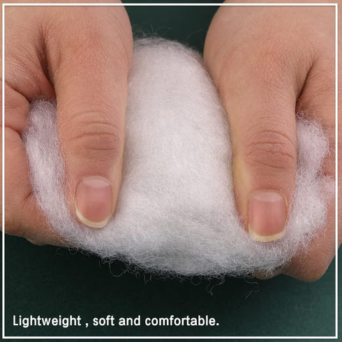 LOKUNN 3.5oz Polyester Fiber Fill, Stuffing Pillow Filling Stuffing Cushion Filling, Batting High Resilience Fill Fiber, Stuffing for Stuffed Anim...