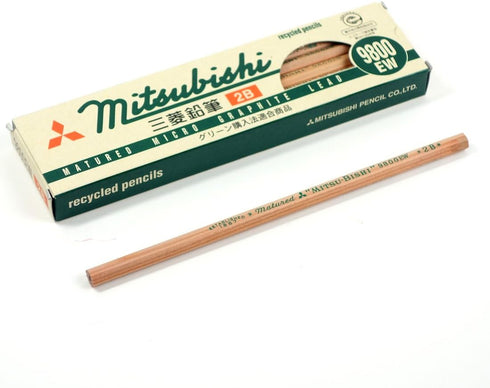 ???? Mitsubishi Pencil K9800EW2B Recycled Pencils, 9800EW, 2B, 1 Dozen...