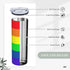 Stainless Steel Tumbler Gay Pride LGBT Rainbow flag Travel Cup 20 oz Insulated Coffee Mug Double Wall with Splash Proof Lid & Straw & Cleaning Bru...