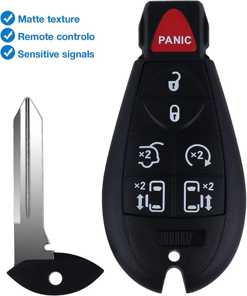 Keyless Entry Remote Control Key Fob for 2008-2020 Dodge Grand Caravan/Chrysler Town and Country?M3N5WY783X? Pack of 2...