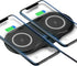 2 * 15W Dual Wireless Charger for Multiple Devices, 30W Fast Wireless Charging Pad/Mat for Apple iPhone, for AirPods, for Samsung Phone, for Googl...