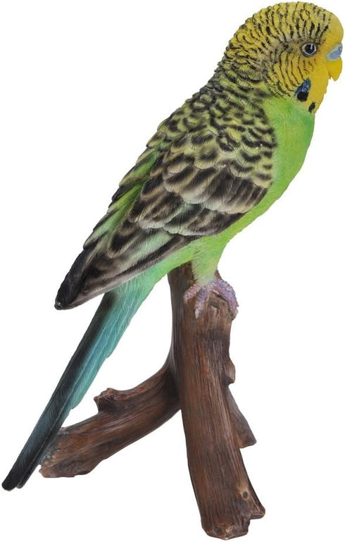 Hi-Line Gift Ltd Budgie on Branch Statue,Green...