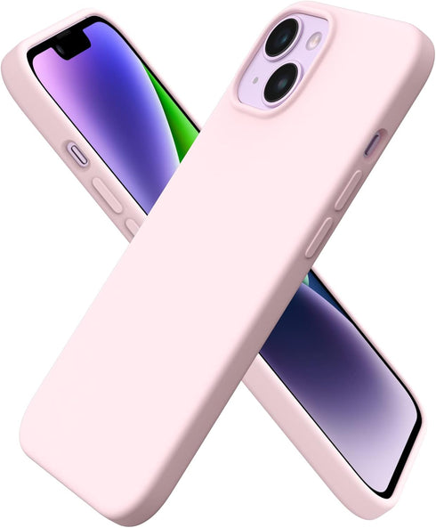 ORNARTO Compatible with iPhone 14 Case 6.1, Slim Liquid Silicone 3 Layers Full Phone Covered Soft Gel Rubber Case Protective Phone Cover 6.1 Inch-...