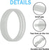 Silicone Sealing Ring Food Grade Gaskets Spare Parts for Still/water distiller/Wine Making Kit 8 Gallon...