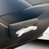 Car Tissue Holder - Sun Visor Napkin Holder, PU Leather Backseat Tissue Case for Truck (Black)...