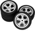 ShareGoo OD 2.55" RC 12mm Hex Plastics Wheel Rims & Rubber Tires Tyre for RC 1/10 On-Road Touring Racing Drift Car...