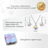 Uloveido Girl's Square Cube Authentic Austrian Crystal Hook Earrings and Rainbow Necklace Sets for Women - 925 Sterling Silver Wedding Engagement ...