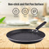 Nonstick Crepe Pan, 11 Inch Griddle Pan with Scraper & Oil Brush, Griddle Pancake Pan Tortilla Pan, for Cooking Eggs, Frying, Grill, Omelettes, Ea...