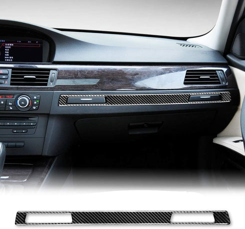 AIRSPEED Carbon Fiber Car Copilot Water Cup Holder Panel Cover Interior Trim Decoration for BMW 3 Series E90 E92 E93(2005-2012)...