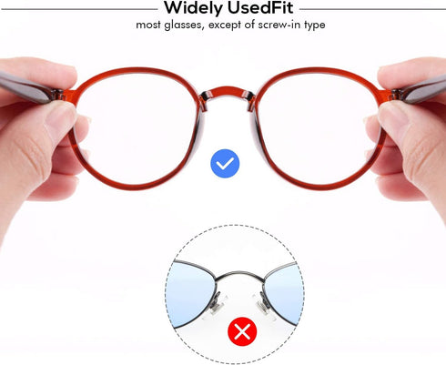 2.5mm Eyeglasses Air Bag Stick on Silicone Nose Pads-Upgrade 10Pairs Eyeglasses Nose Pads for Plastic Frame-for Sunglasses Anti-Slip-Glasses Repai...