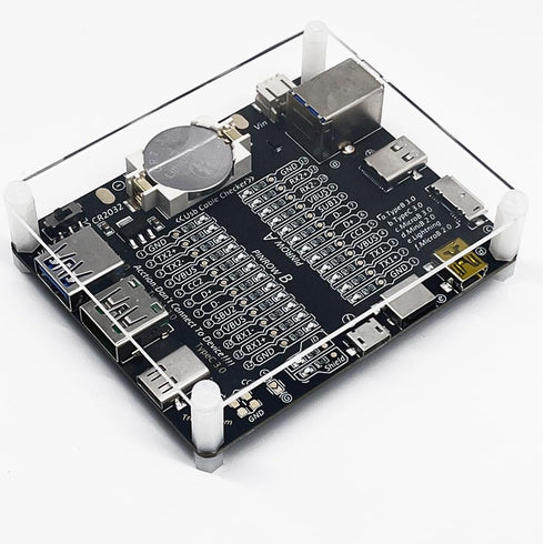 USB Cable Tester Board USB Cable Checker Data Wire with Acrylic Case Charging Test Data Line Type-C Micro Type A Type B...
