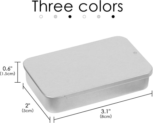 6 Pack Portable Dental Floss Case, Metal Sliding Dental Pick Dispenser, Refillable Travel Floss Pick Organizer Case for for Teeth Cleaning...