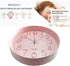 Maxspace Pink Wall Clock Silent Non-Ticking, 12in Analog Wall Clock in Battery Operated?Cute Decorative Clock for School Office Classroom Bedroom ...