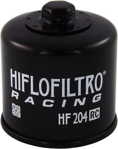 HiFloFiltro HF204RC Black RC High Performance Premium Oil Filter, Single...