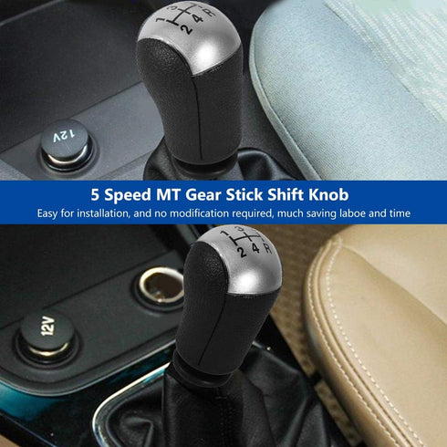 VGEBY Shift Knob, Car 5 Speed Shifter Knob Compatible for Focus Mondeo MK3 Mustang S-MAX Galaxy (Color : Gray)...