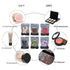 6PCS Mini Makeup Sponge Small Beauty Sponge Blender Set for Foundation, Powder, Concealer Highlight,and Eye Shadow, Purple...