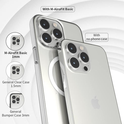 Sinjimoru iPhone 15 Plus Ultra Thin Clear Phone Cover for MagSafe Case, Non Yellowing Strong Magnetic Slim Fit iPhone Case Crystal Clear for iPhon...