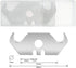 Utility Hook Blades Steel Hook Razor Blades Knife Blades for Roofing and Carpet with Plastic Box (30)...