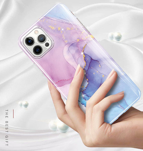 luolnh Gold Glitter Sparkle Case Compatible with iPhone 13 Pro Max Case Marble Design Shockproof Slim Soft Silicone TPU Bumper Cover Phone Case fo...