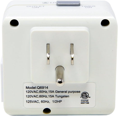 Q6914 Mechanical Timer for Low Voltage Landscape Lighting Transformer...