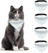 Dog Bandana Collar, 4 PCS White Triangle Dog Bandana with Adjustable Buckle Sublimation Blank DIY Dog Bandanas for Dogs and Cats, S...