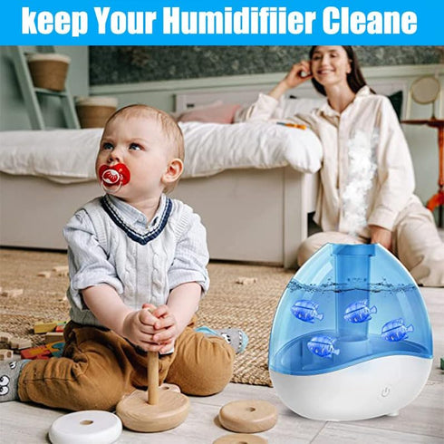 12PCS Universal Humidifier Cleaner Fish,Demineralization Cleaning Ball for Most Humidifier & Fish Tank, Purifies Water, Eliminates White Dust and ...