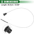 Motoforti Engine Oil Dipstick Indicator, Oil Dipstick Replacement, for Dodge Challenger 2008-2012, Metal Plastic, Black...