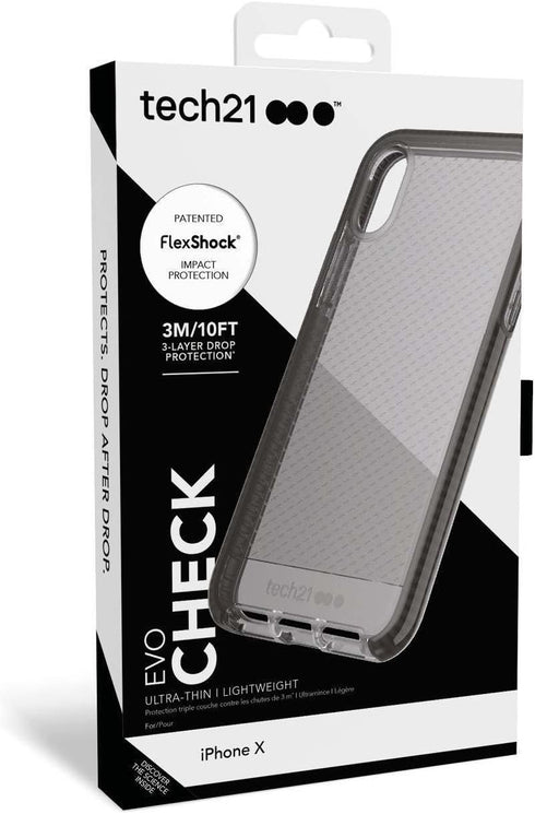 tech21 Evo Check Case for iPhone X - Smokey/Black...