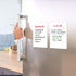 Small Magnetic Whiteboard for Fridge 5.5x8 in - Dry Erase Board for Refrigerator - Small Magnetic List for Frig - Magnetic White Board Sheet - Fri...