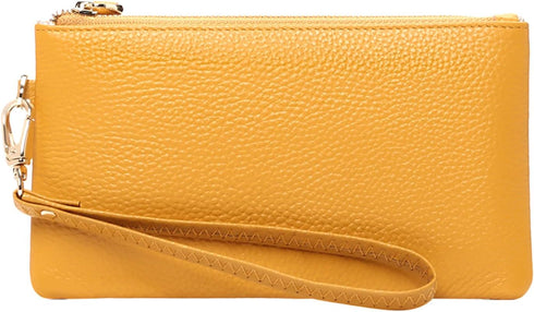 Women's Wristlet Clutch Slim Leather Wallet RFID Blocking Pouch...