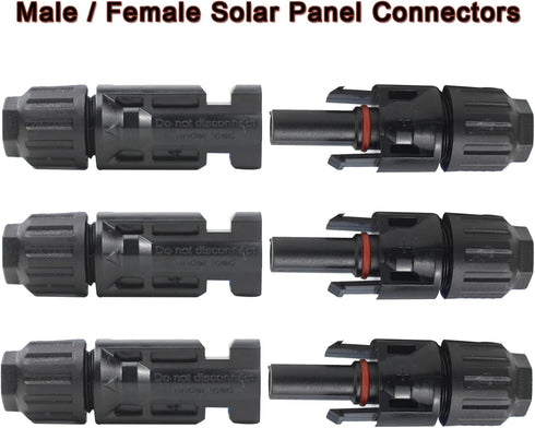 30PCS Solar Connectors Male Female with Dual Spanners IP67 1000V 30A Waterproof Solar Panel Cable Connectors (15 Pairs)...
