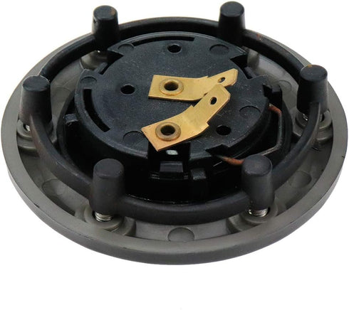 Universal Fit Black Plastic Cover 6-Bolts Steering Wheel Horn Button for Auto Car, 85mm Diameter...