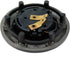 Universal Fit Black Plastic Cover 6-Bolts Steering Wheel Horn Button for Auto Car, 85mm Diameter...
