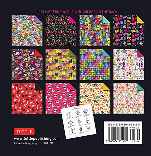 Origami Paper 100 sheets Cat Patterns 6" (15 cm): Tuttle Origami Paper: High-Quality Double-Sided Origami Sheets Printed with 12 Different Pattern...
