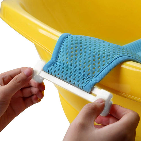 Baby Bath Tub Portable Non-slip Mesh Bathtub Newborn Infants Toddlers Spine Protection Pad Folding Bath Mat Bath Tub Seat Support Baby Sink Bath P...
