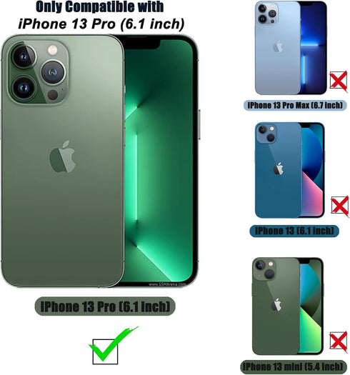 for Square iPhone 13 Pro Case Glitter Magnetic Compatible with MagSafe Full Camera Lens Protection Luxury Plating Cute Bling Clear Shockproof Slim...