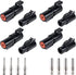 JRready ST6286 1 Pin DTHD Connector 4 Sets,IP67 Waterproof Single Terminal Connectors for Heavy-duty Applications,Contact Size 12 Crimp Wire Gauge...