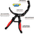 Performance Tool W54312 Self-Adjusting Oil Filter Plier with Wide Jaw Design for 2-5-Inch (51-127mm) Filters - Heavy Duty Steel Construction with ...
