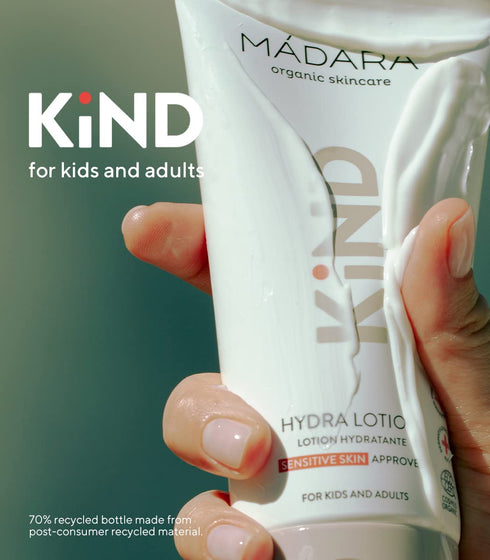 MÁDARA Organic Skincare | KIND Hydra Body Lotion – Organic Certified Replenishing Baby Lotion, Hydrates And Nourishes Sensitive Skin, Suitable For...
