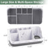 Marble Bathroom Countertop Organizer - Detachable 7 Slots Kids Electric Toothbrush and Toothpaste Holde Drainage for Bathroom Accessories Organiza...