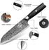 ENOKING 7" Professional Chef Knife – High Carbon Stainless Steel, Ultra-Sharp Japanese Kitchen Knife for Precision Cutting, Ergonomic Handle for B...